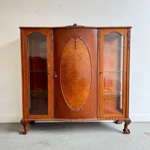 Large Vintage Glass Display Cabinet