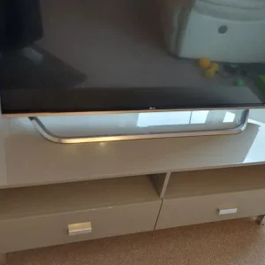 TV unit grey gloss perfect condition - Image 8