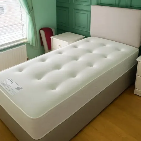 Divan bed with side drawers – fits single, small double, double, or king size