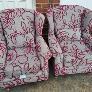 Winged back chairs