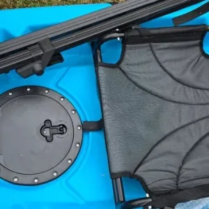 2-man kayak with fishing chairs, trolley, and roof rack - Image 4
