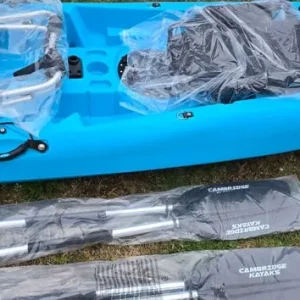 2-man kayak with fishing chairs, trolley, and roof rack - Image 6