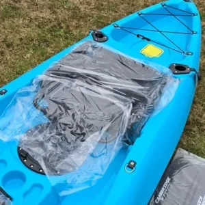 2-man kayak with fishing chairs, trolley, and roof rack - Image 8
