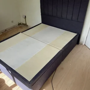 Grey Ottoman double Bed - Image 2