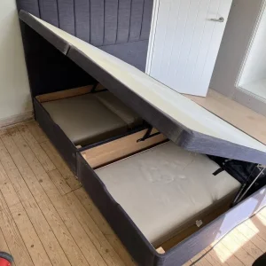 Grey Ottoman double Bed - Image 5