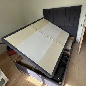 Grey Ottoman double Bed - Image 6