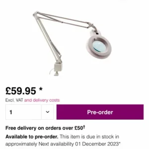 Professional Magnifying Lamp (1 left) - Boxed - Image 3