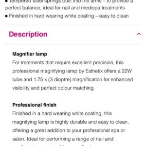 Professional Magnifying Lamp (1 left) - Boxed - Image 4