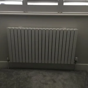 Designer white radiator