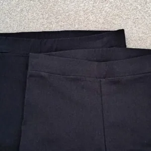 Girls skinny black school trousers 2 pack NEW