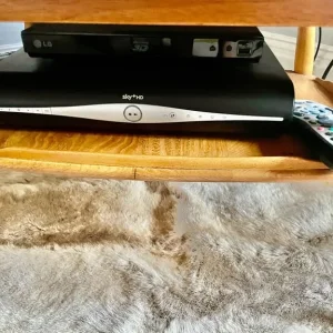 SkyHD+ box, remote, and leads
