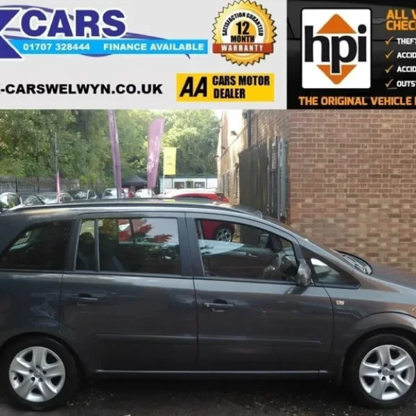 2014 Vauxhall Zafira 1.8 16V Exclusiv Euro 5 5dr MPV Petrol Manual