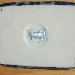 2x blue cheese domes, vintage plates and domes - Image 4