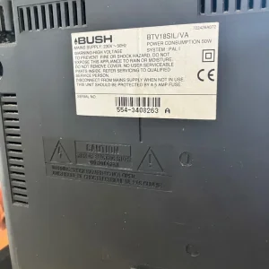 Bush 14” CRT TV - VHS combo + Remote - Retro Gaming - Image 6