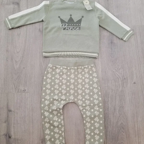 BNWT Rover Island Baby Boy Future Prince Outfit Set Age 18-24 Months
