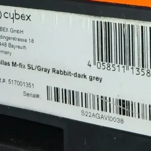 Cybex Pallas M-Fix SL child car seat – grey and dark grey - Image 3