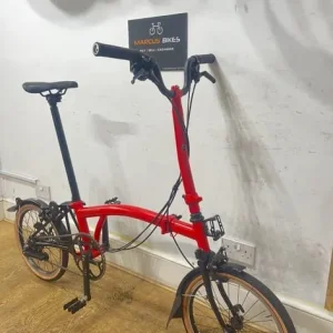 Brompton Superlight (P Line) - 6 speed - Red - Image 3