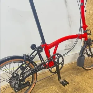 Brompton Superlight (P Line) - 6 speed - Red - Image 5