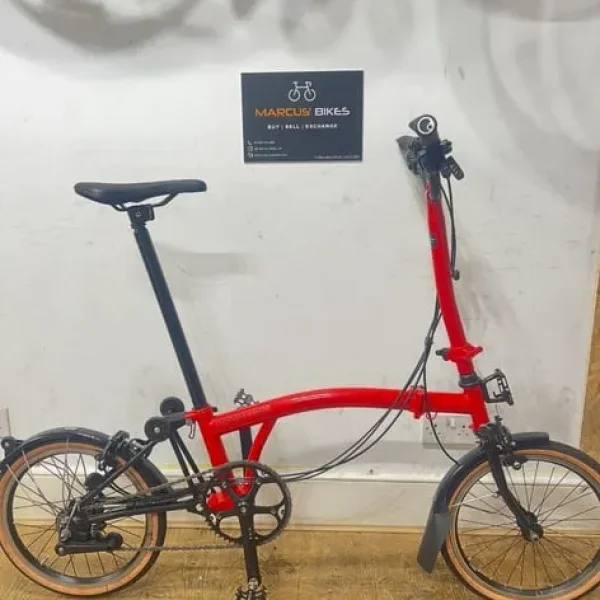 Brompton Superlight (P Line) - 6 speed - Red