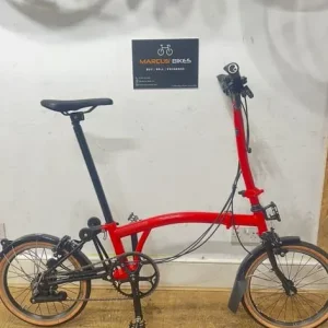 Brompton Superlight (P Line) - 6 speed - Red