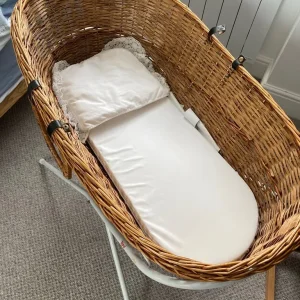 Wicker Moses Basket and Stand