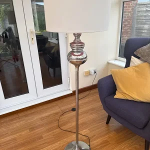 Chrome floor lamp