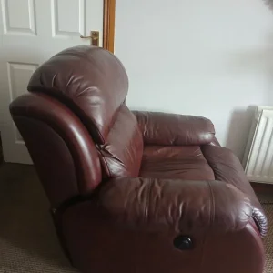 Leather electric recliner sofa chair - Image 2