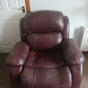 Leather electric recliner sofa chair