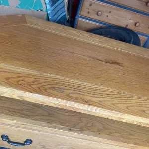 Solid oak TV cabinet - Image 2