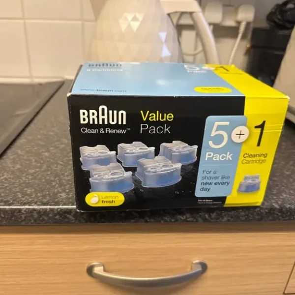 5+1 pack Braun cleaning cartridge