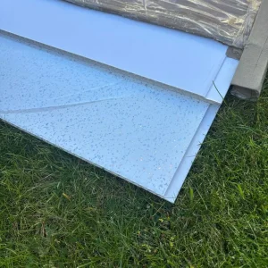 White Sparkle Waterproof Shower Panels - Image 6