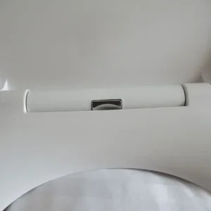 White Toilet Seat with Soft Close Feature - Image 8