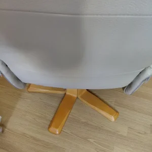 Cream swivel reclining chair - Image 3