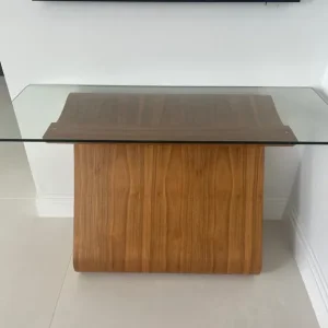 Thomas Schneider serpent console table, walnut like new - Image 4