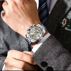 POEDAGAR Men’s Automatic Watch with Tourbillon and Luminous Hands - Image 3