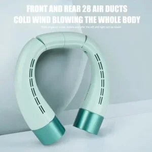 Portable rechargeable neck fan