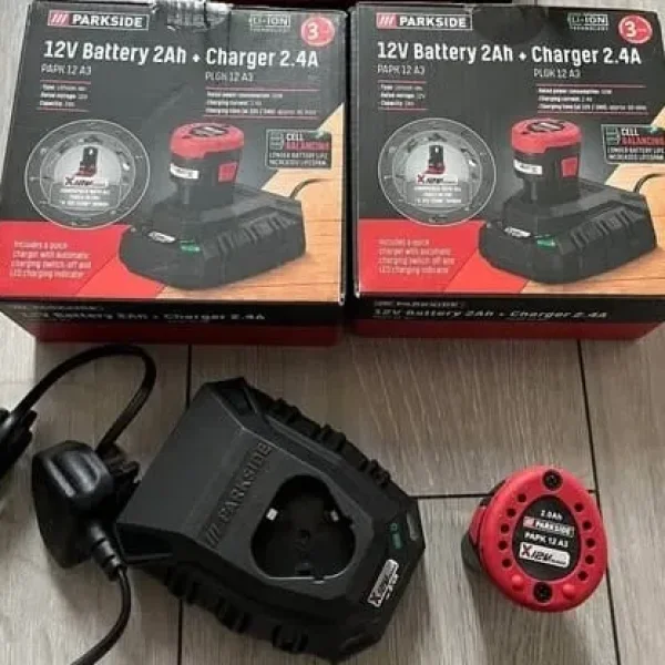 Parkside 12v 2Ah Li-ion battery and charger