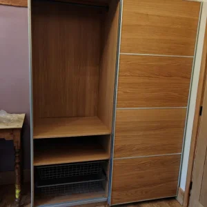 IKEA PAX Oak Sliding Door Wardrobe - Image 2