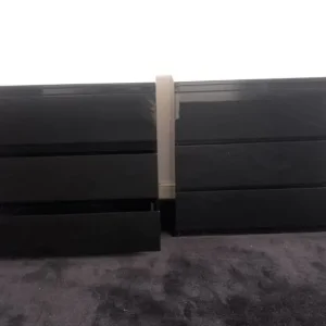 Wardrobes and drawers gloss black - Image 3