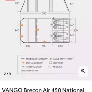 TENT Vango Brecon Air 45-0 National Trust Edition - Image 6