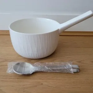 Serving Bowl with Stainless Steel Spoon - Image 2