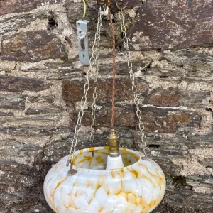 2 x antique ceiling lights