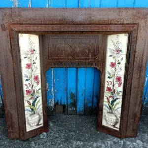 Tiled Cast Iron Fireplace