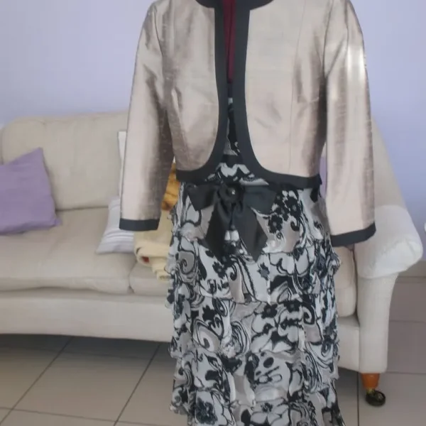 MOB/MOG 2 piece silk dress and jacket size 12