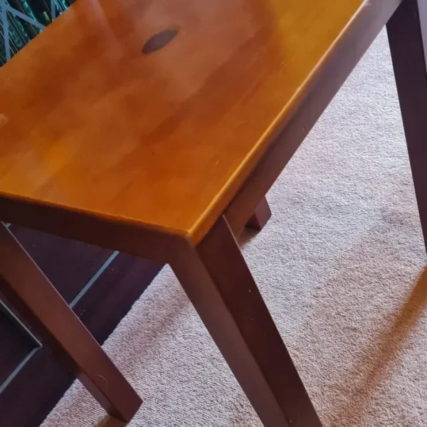 Mahogany effect coffee table