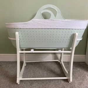 Tommee Tippee green Moses basket