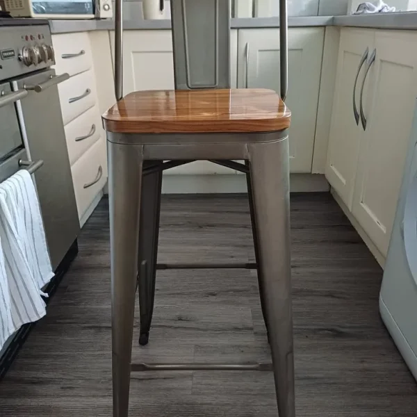4 x Industrial Kitchen Bar Stools