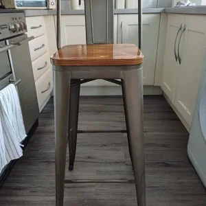 4 x Industrial Kitchen Bar Stools