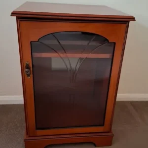 Wood Cabinet with Glass Door