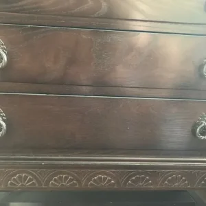 Dark wood bureau - Image 5